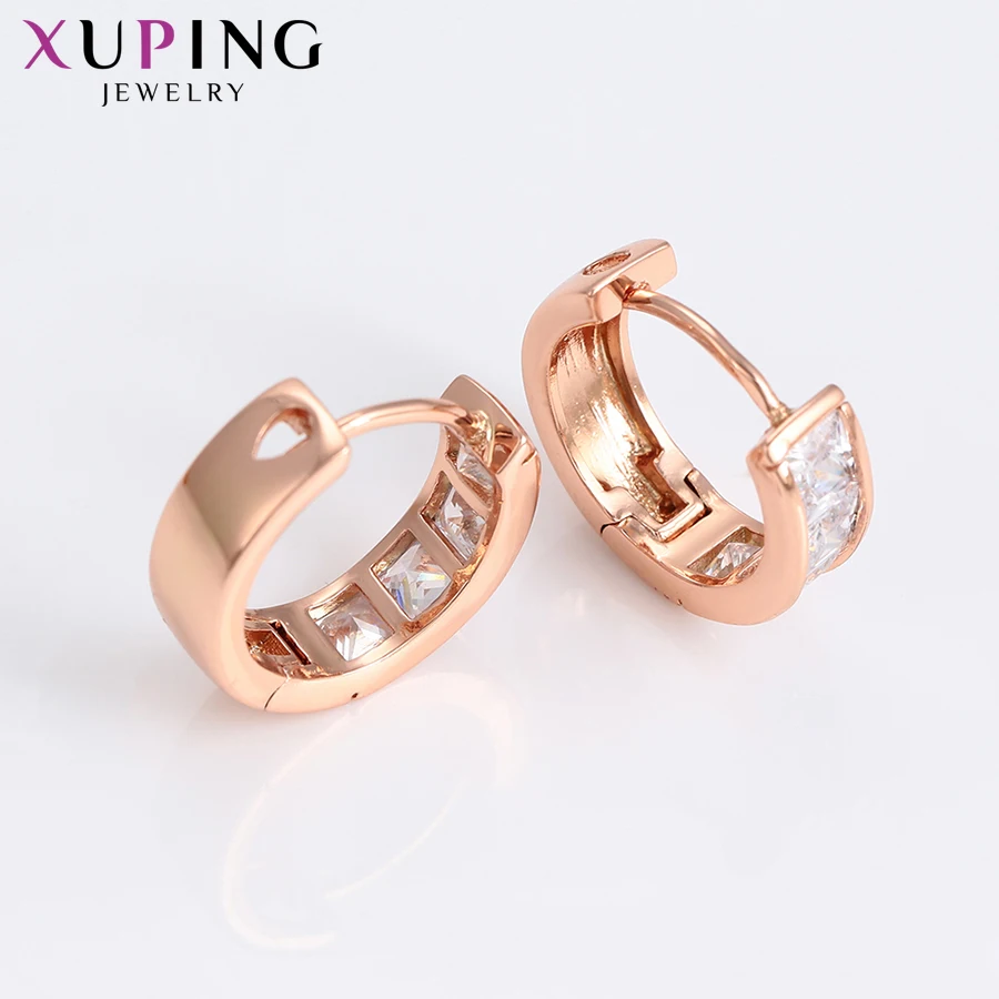 Xuping модные ювелирные изделия Изысканные элегантные серьги с покрытием из розового золота для женщин очаровательные стили подарки S203.7-98928