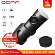 DDPai Mini3 видеорегистратор DVR 1600P HD английская версия 32GB Автомобильный видеорегистратор 24H парковка WiFi DVR рекордер