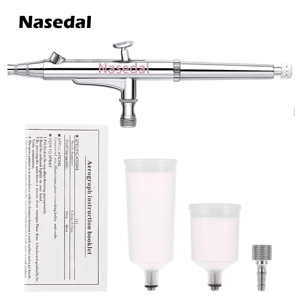 Cankypu Handmatige airbrush voor taarten, itterdecoratiegereedsc, doe-het-zelf bakken, taart, airbrushpomp, kleurspuitpistool met buis van 4 stuks, keukentaartdecoratieset voor cupcakes, koeks en dess