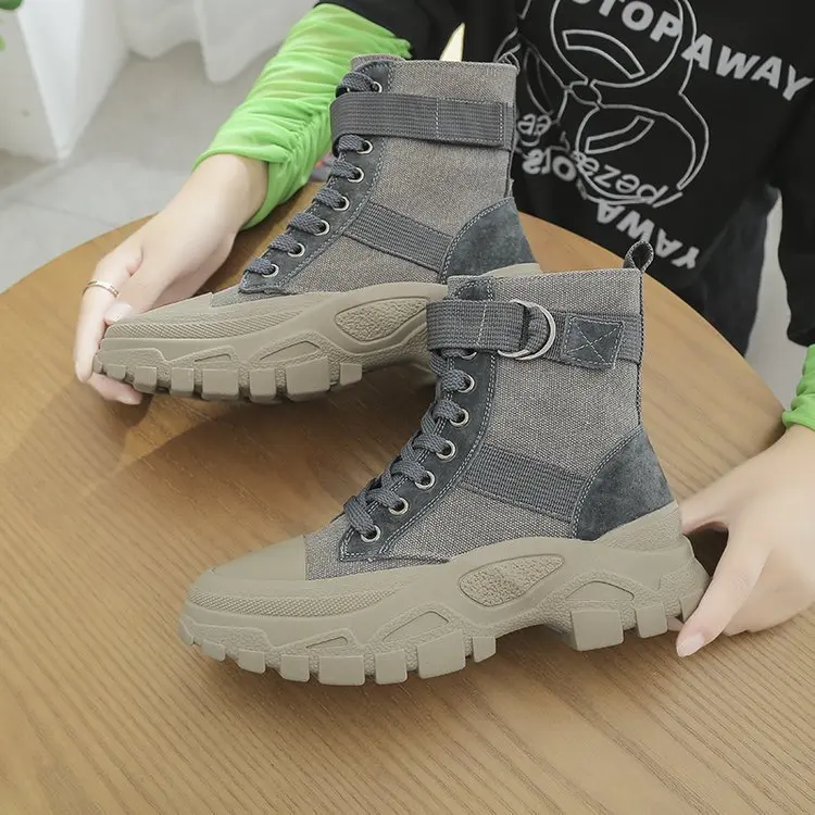 

Women's boots high-quality Martin boots new British style student shoes wild breathable thin boots tide boots women's shoes