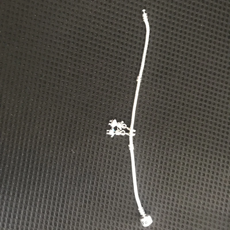 LMNZB Original Solid 925 Silver Bracelet with lovers Boy&Girl Charms 3MM Snake Bone Charm Bracelet For Women Gift Jewelry