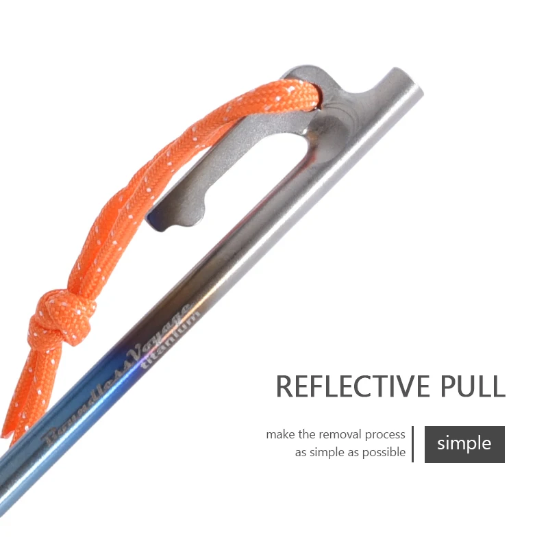 Boundless Voyage Titanium Tent Pegs Camping Nails Heavy Duty Tent Stakes Pins Hard Ground Accessories 20cm/24cm/30cm/35cm/40cm Boundless Voyage Titanium Tent Pegs Camping Nails Heavy Duty Tent Stakes Pins Hard Ground Accessories 20cm/24cm/30cm/35cm/40cm