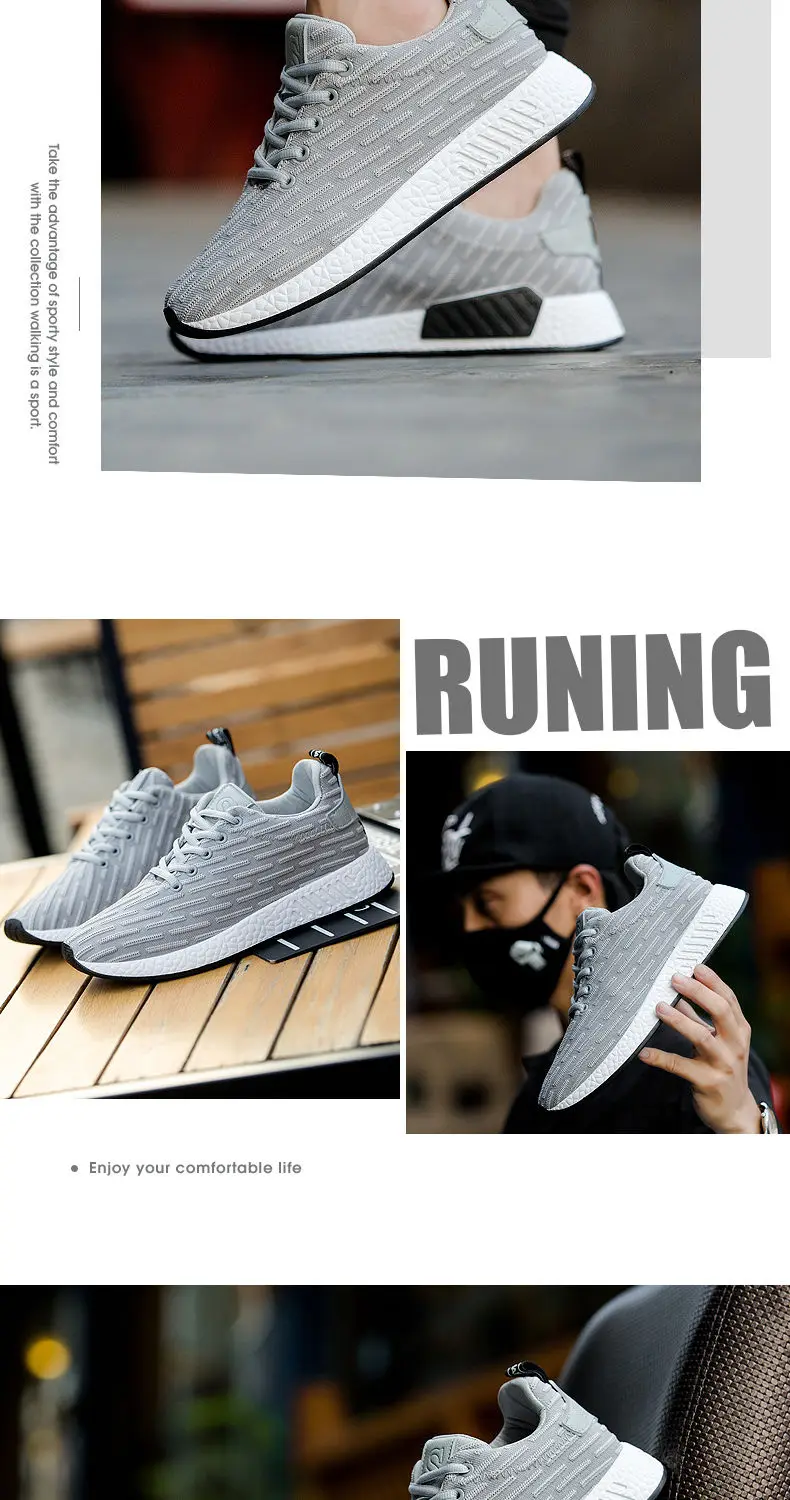 Men's shoes new men's casual shoes men's breathable sports shoes student shoes white shoes