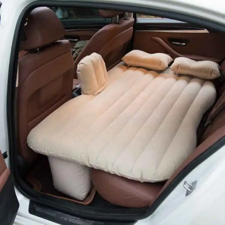 Автомобиль надувная кровать автоматический воздушный матрас туристический коврик для audi a3 8p 8v sportback avant a4 b5 b9 a5 a6 c5 c6 a7 a8l 4f q2l SQ5 - Название цвета: Beige
