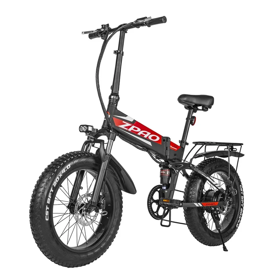 

20x4.0 Inches Folding Electric Bike 500W 750W Fat Tire Ebike 48V 12.8Ah Electric Bicycle Lithium Battery e bike