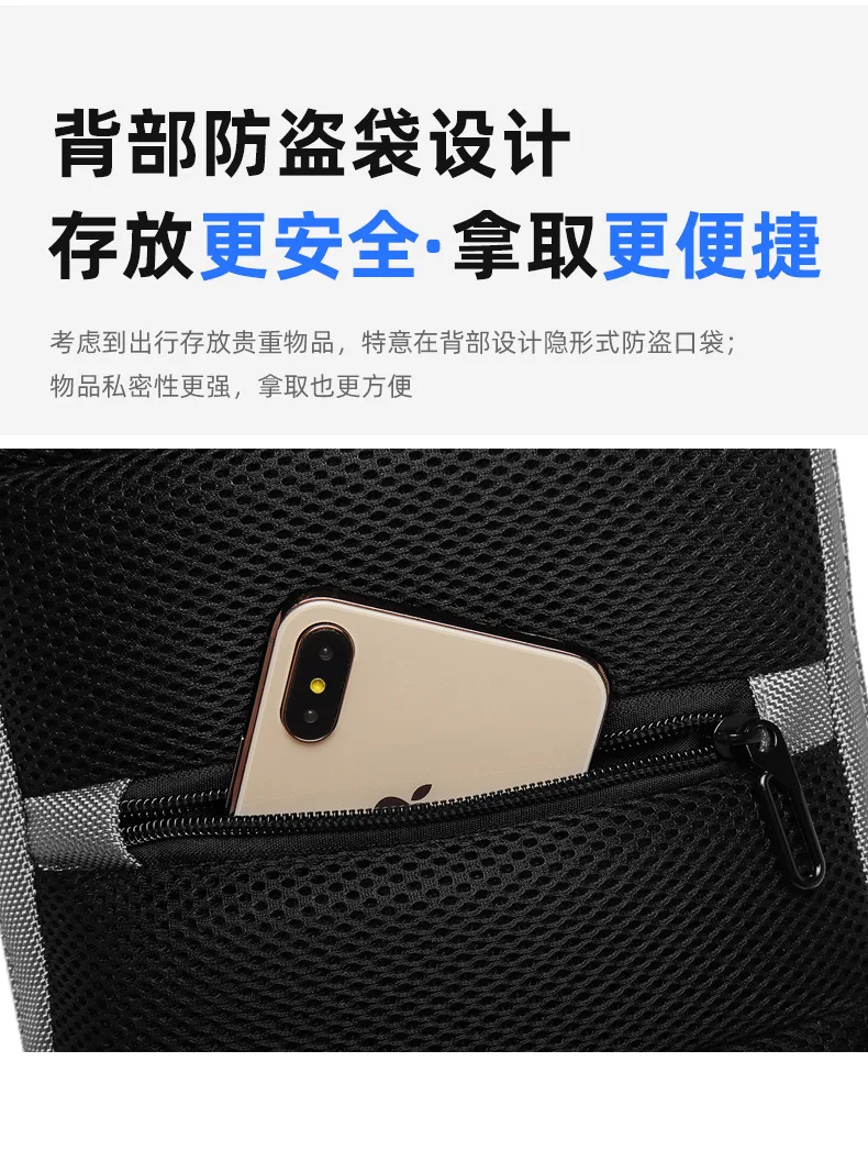 Мужская сумка через плечо с защитой от кражи для 10," Ipad, зарядка через usb, мужские сумки через плечо, Оксфорд, короткая сумка на грудь, мужская сумка на плечо