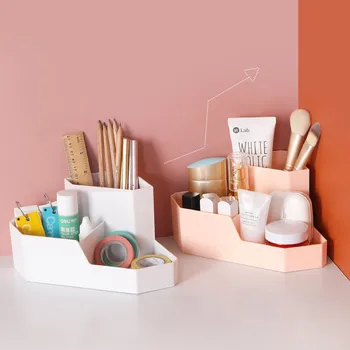 

Cosmetic Corner Storage Box Makeup Office supplies Organizer Dressing TableSkin Care Rack Container MobilePhone Desktop Sundries