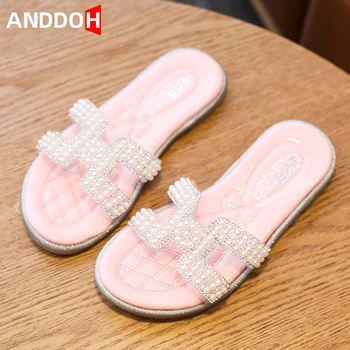 

Size 26-36 Children's Non-slip Slippers Girls Soft Bottom Slippers Children Breathable Casual Shoes Girls Wear-resistant Shoes