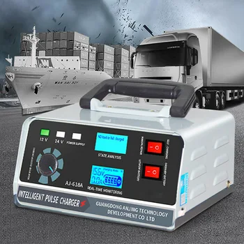 

New Portable Car Battery Charger 400W Charging Power Winter Automatic Adjustment Five-Stage Repair 130V-250V Fast Charging