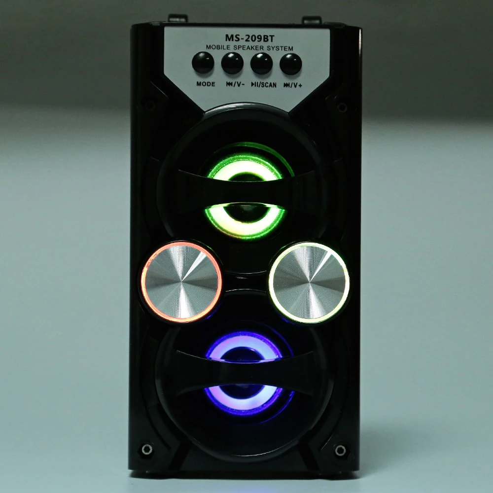 GBTIGER MS-209BT портативный с высокой выходной мощностью мультимедийный fm-радио беспроводной Bluetooth динамик поддержка FM MP3 TF/Micro SD карты