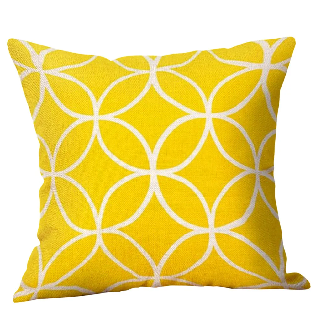 Современный стиль наволочка желтый ананас Геометрическая Осенняя Подушка Наволочка, домашний декор высокое качество#4