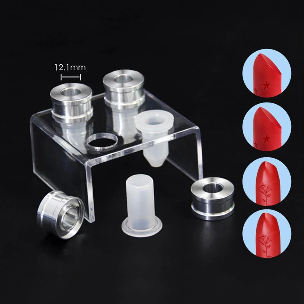 1pc Silicone Lipstick Mold Aluminum Ring Mould Holder Diy Mould Crafts