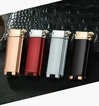 

Metal windproof wheel inflatable straight into the lighter personality kitchen barbecue camping fashion lighter smoking