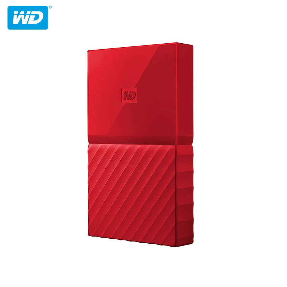 Western Digital My Passport HDD 1 ТБ 2 ТБ USB 3,0 портативный внешний жесткий диск 4 ТБ с кабелем HDD Windows Mac - Цвет: red