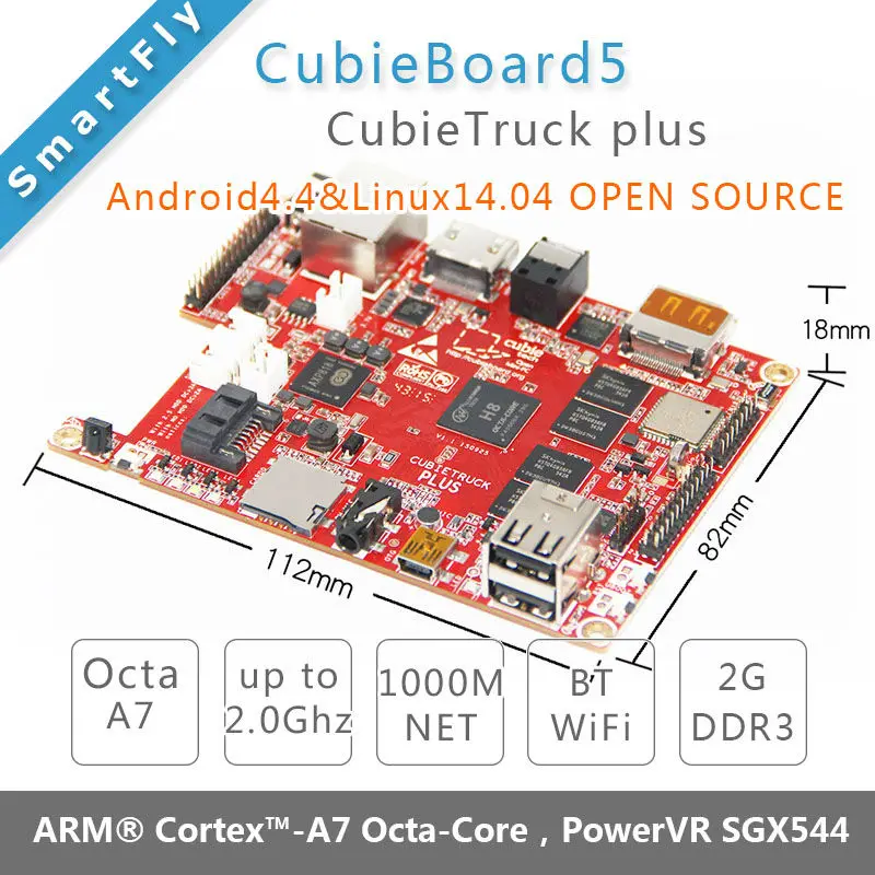 5 cubietruck ÷ CB5   ȵ̵    HDMI DP ÷  H8 Cortex-A7 Ÿ ھ