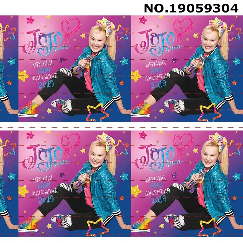 19059304 10 ярдов-разные размеры- Jojo Siwa лук стиль напечатанный Grosgrain ленты DIY аксессуары - Цвет: 19059304