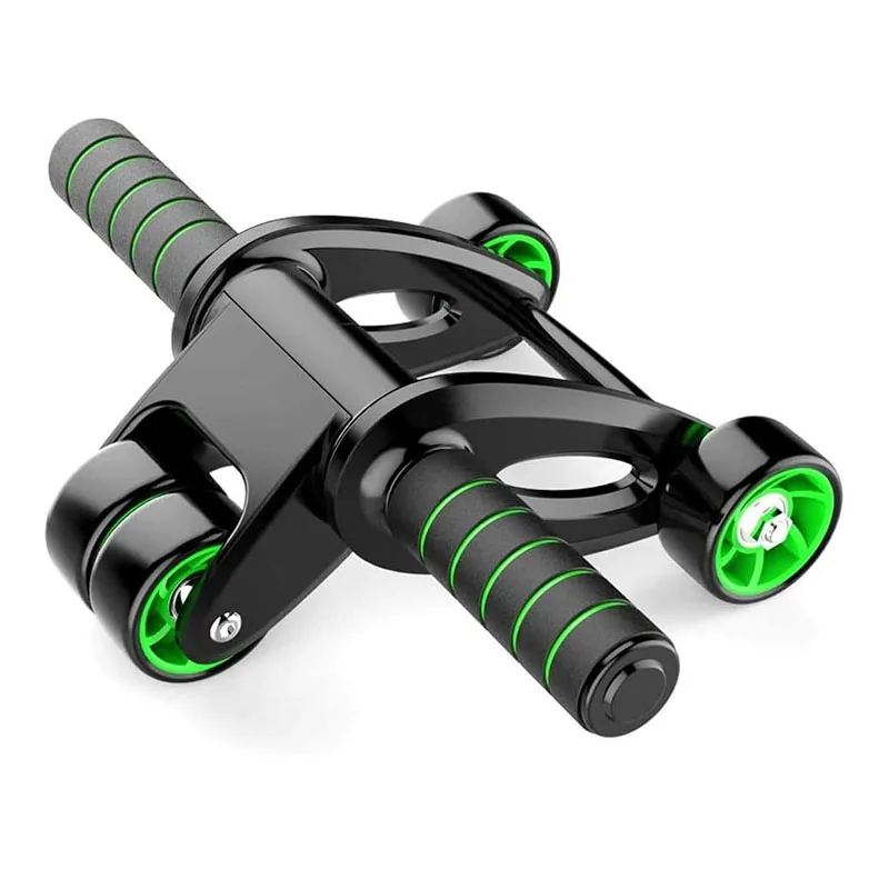 

Ab Roller Wheel for Abdominal Exercise Folding Abs Workout Kit with Knee Pad Resistance Bands Corn Strength Home Gym Equipment