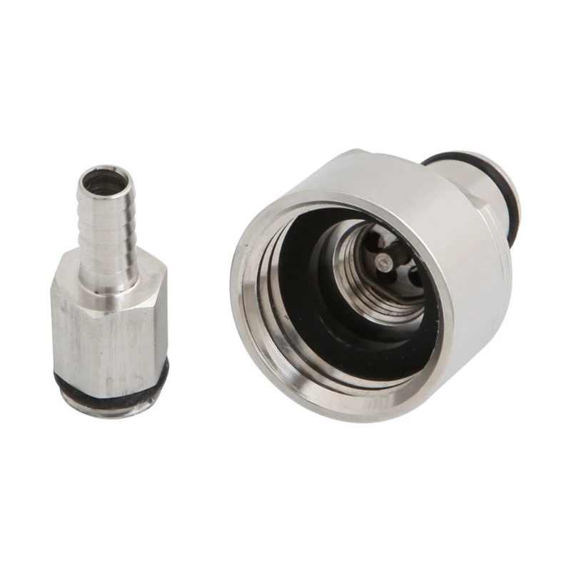 Stainless Steel Carbonation Counter Pressure Bottle Filling with 5/16" Barb CO2 Coupling Carbonate Beer