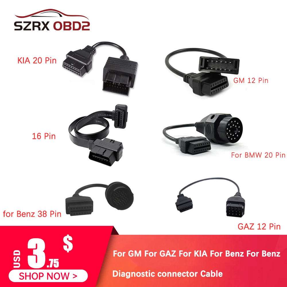 Автомобильный диагностический кабель OBD2 разъем obdlsr адаптер для GM 12 Pin GM12 к