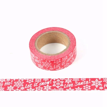 

10pcs/Lot Decorative Cute Christmas design Snow Washi Tapes DIY Scrapbooking Stickers Adhesive Masking Tape Kawaii Papeleria