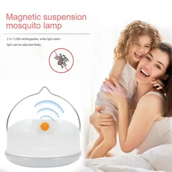 

2 in 1 USB Rechargeable Magnetic Hanging Mosquito Killer Lamp Night Light