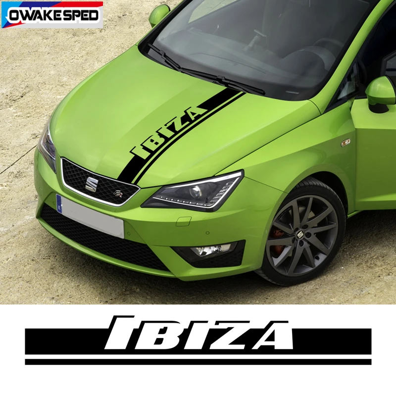 De kamer schoonmaken handelaar steenkool Car Hood Bonnet Sticker For Seat Ibiza FR TGI ST Cupra Sport Stripes Auto  Engine Cover Decor Vinyl Decals Exterior Accessories|Car Stickers| -  AliExpress