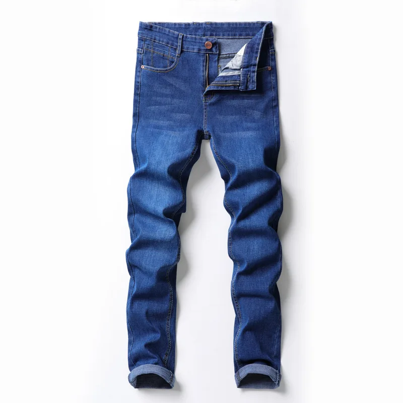 

2019 fashion trend in men's cultivate one's morality leisure business jeans trousers, 008