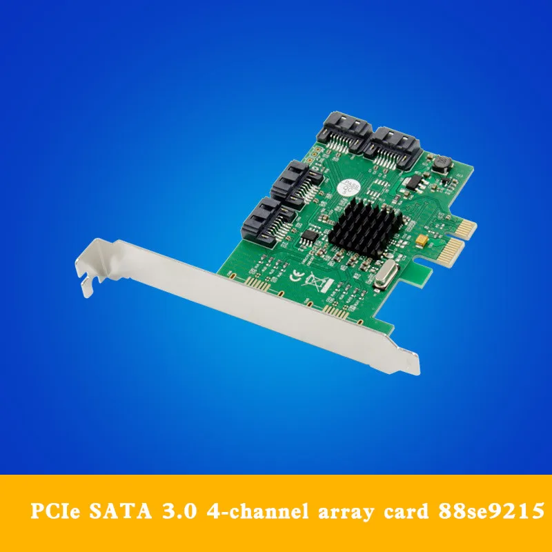

PCI-E sata3.0 expansion card built in 4-port PCIe SATA expansion card 88se9215