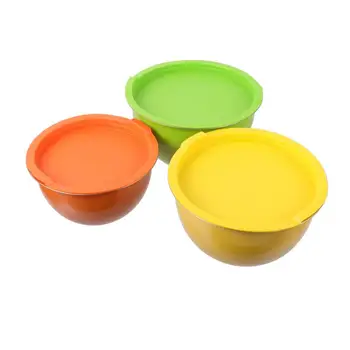 

3pcs Durable Multifunctional Useful Stainless Steel Portable Practical Creative Salad Bowls Wash Basins Mixing Bowls