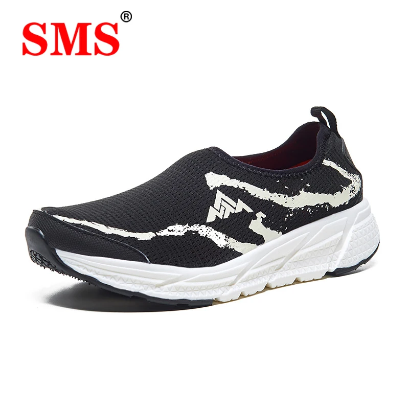 

SMS Men Shoes Sneakers Breathable Mesh Running Shoes Slip on Casual Lightweight Zapatillas Hombre Couple Lazy Sock Shoes Unisex