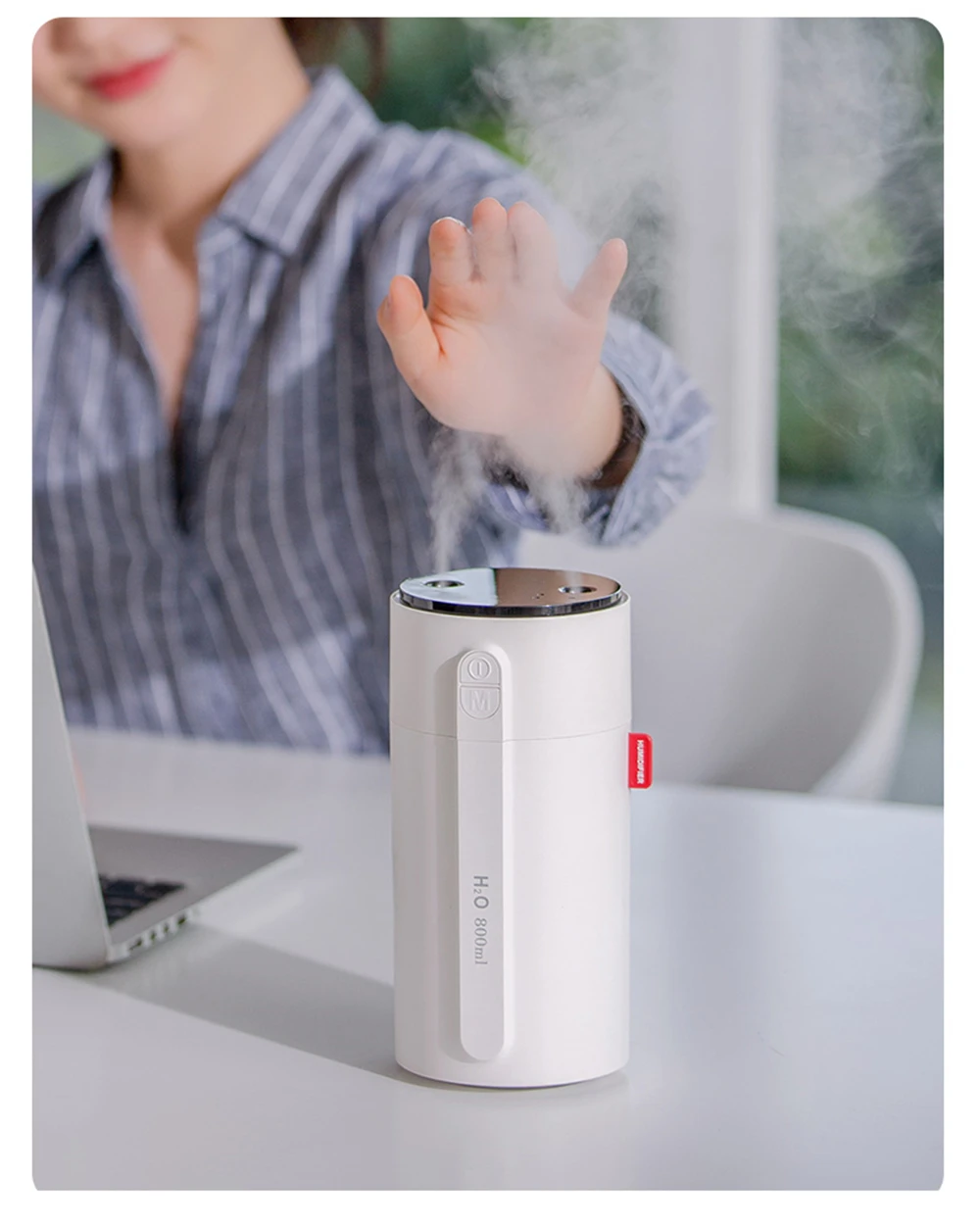 800ml Wireless Aromatherapy Diffuser Humidifier 2000mAh Battery Rechargeable Essential Oil Diffuser Air Humidifier For Home Car