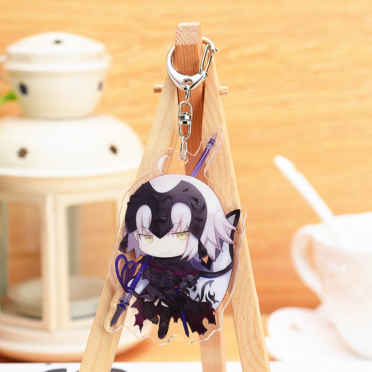 

Anime FGO Fate Apocrypha Joan of Arc Astolfo Saber Cosplay Acrylic Keychain Phone Charm Pendant Key Ring Cut Xmas Gifts
