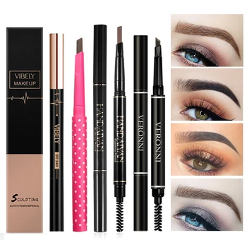 

Double Ended Eyebrow Pencil Waterproof Natural Eyebrow Liner Pen Cosmetics Makeup Eye Brow Tint Enhancer Pen Long Lasting