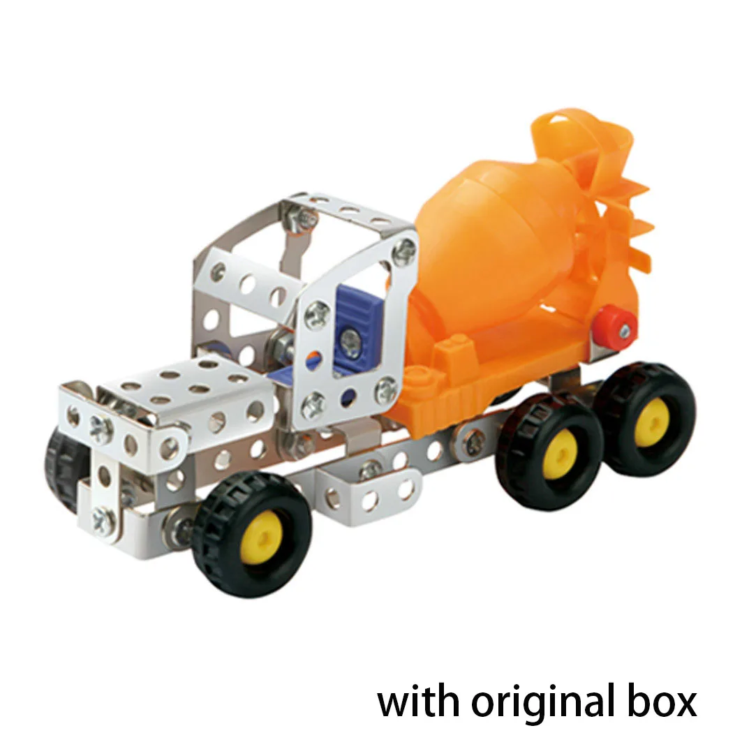 93C Original Box DIY металлическая Сборная модель металлический 8 грузовик сплав модель мальчик гайка комбинированная игрушка - Цвет: 93C Original Box