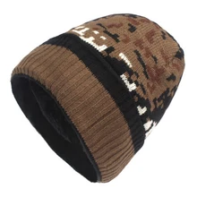 Мужская и женская зимняя вязаная шапка, камуфляжные теплые эластичные шапки, военная камуфляжная шапка для сноуборда, катания на лыжах, коньках, шапочки Skullies, дамская шляпа без полей