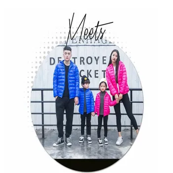 

Family Look Duck Down Jacket Outerwear Family Matching Clothes Winter Father Mother And Daughter Clothes Mommy And Me Clothes