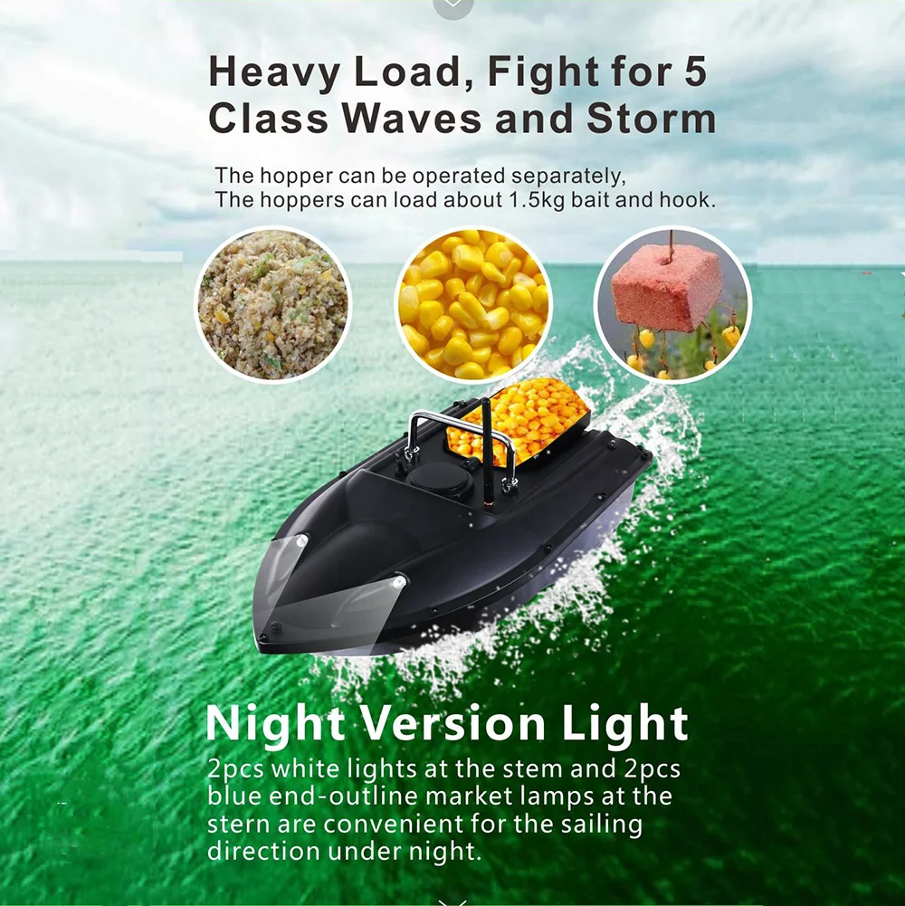 

500M Distance Automatic Cruise Cruising RC Remote Control Fishing Bait Boat Speedboat Fishing Boat Fish Finder Gph