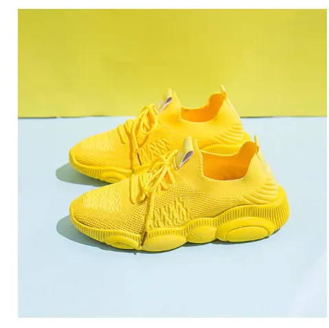 nike yellow platform shoes