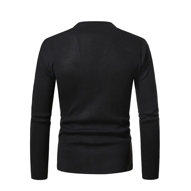 Autumn New Men Sweater Knitting Cardigan Outside Cultivate Fashion Sweater Thin Model Tops