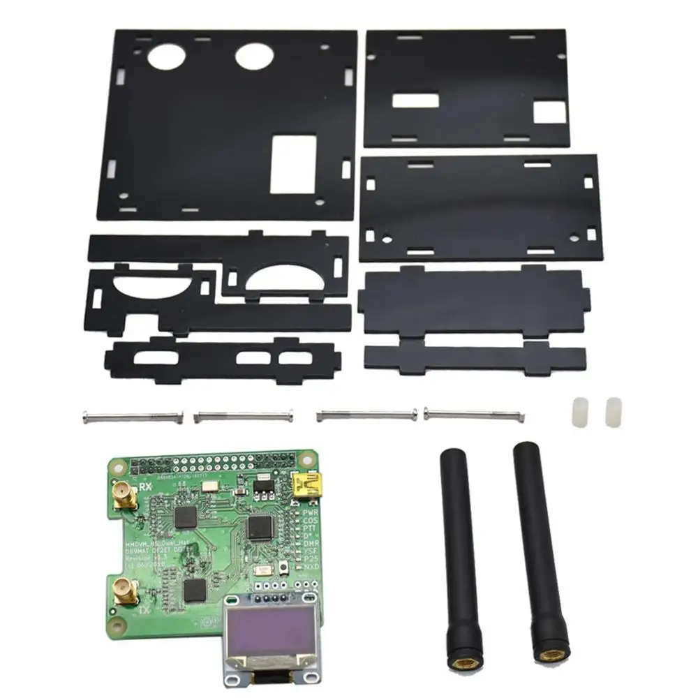 USB связь дуплекс MMDVM точка доступа поддержка P25 DMR ycf с OLED экран 2 шт. чехол антенны для Raspberry Pi