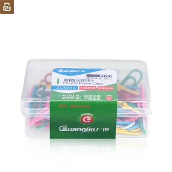 

100pcs/box paper clip plastic manage Document Sorting Easy Classification Reuse Office Storage creative shaped needle