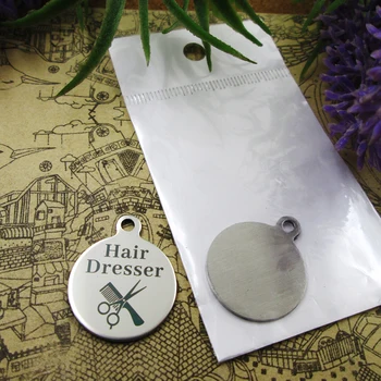 

20pcs--"Hair Dresser"stainless steel charms 5 styles for choosing DIY Charms for necklace bracelet