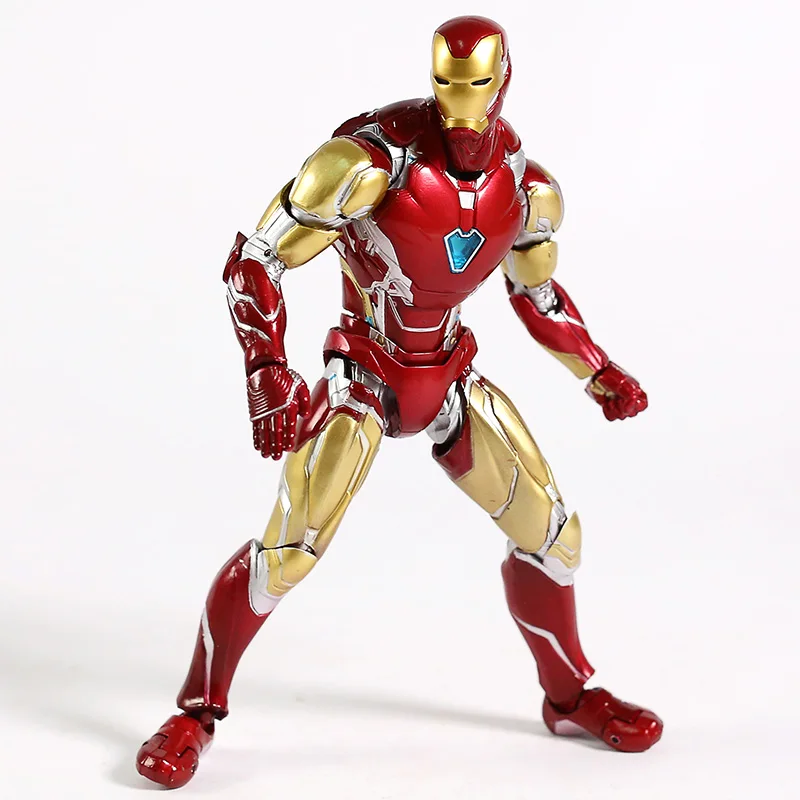 Anime SHF Marvel Avengers 4 Endgame Iron Man MK85 Mech Action Figure Mark 85 Model Toys Doll