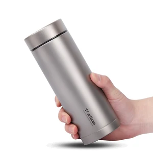 Tiartisan Titanium Light Weight Water Cup 400/450ml Vacuum Insulated Anti-scalding Cup Outdoor Flask Coffee Tea Thermoses Tiartisan Titanium Light Weight Water Cup 400/450ml Vacuum Insulated Anti-scalding Cup Outdoor Flask Coffee Tea Thermoses