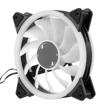 

RGB Chassis Fan 120mm Cooling Cooler Fan with Controller for Computer Discoloration Colorful Cooling Chassis Fan 5 Pcs