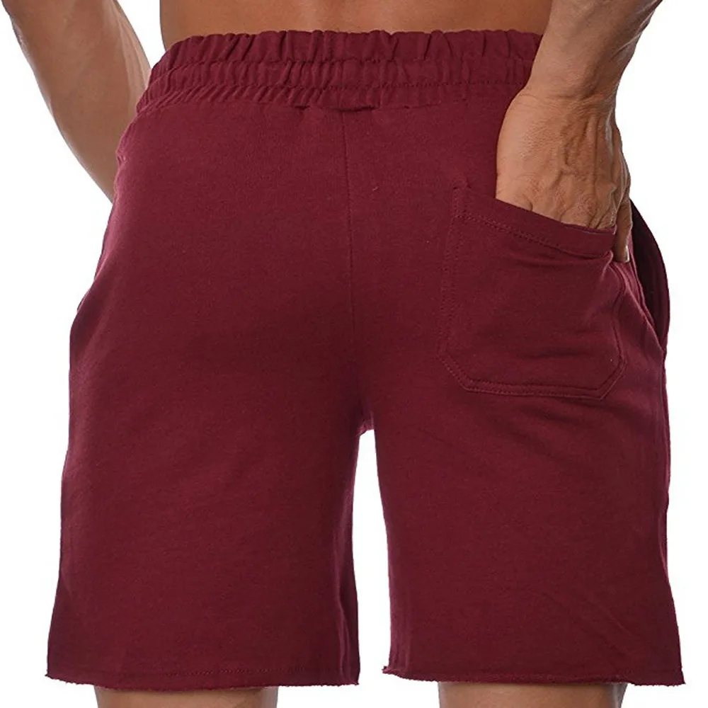 Мужские шорты для бега, повседневные летние спортивные шорты для бега, одноцветные пляжные мужские спортивные штаны для серфинга d90723