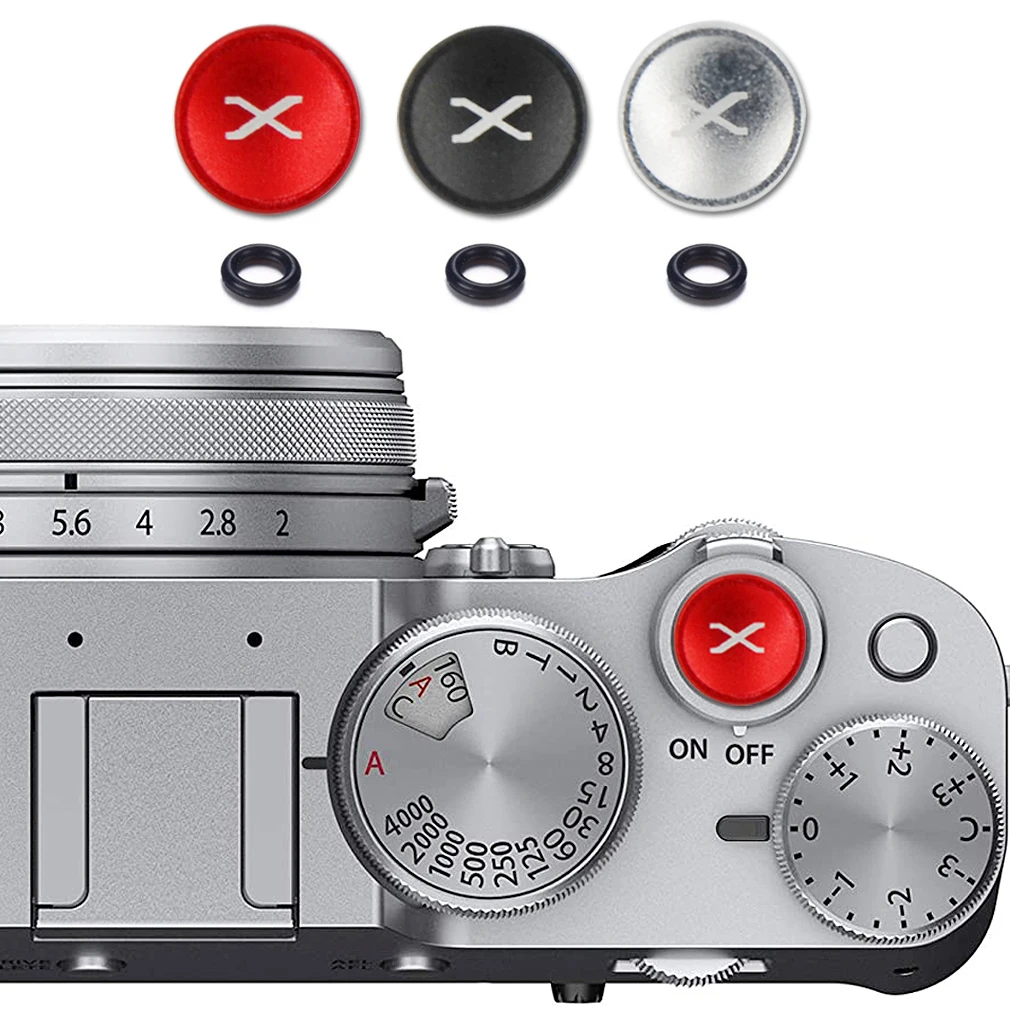 3 x Metal Shutter Release Button for Fuji XT4 XT3/2 XT30 XT20 X100V X100S X100T X100F XE4 XE3 XE2 Xpro3 Xpro2 X70 X30 and More