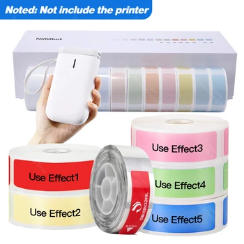 

Mini Label printer paper Label Waterproof Anti-Oil Prince Label Pure Color Scratch-Resistant Label Sticker Paper D11