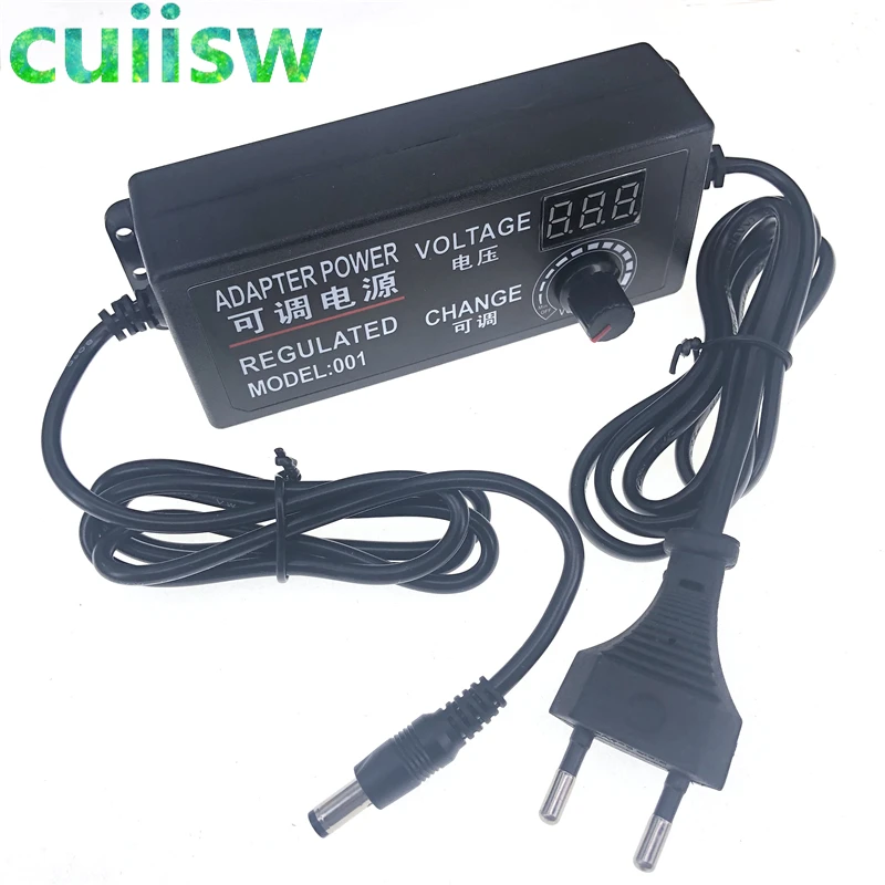 Power Adapter Adjustable AC To DC 3V 5V 6V 9V 12V 15V 18V 24V 2A 3A 5A Universal 220V To 12 V Volt