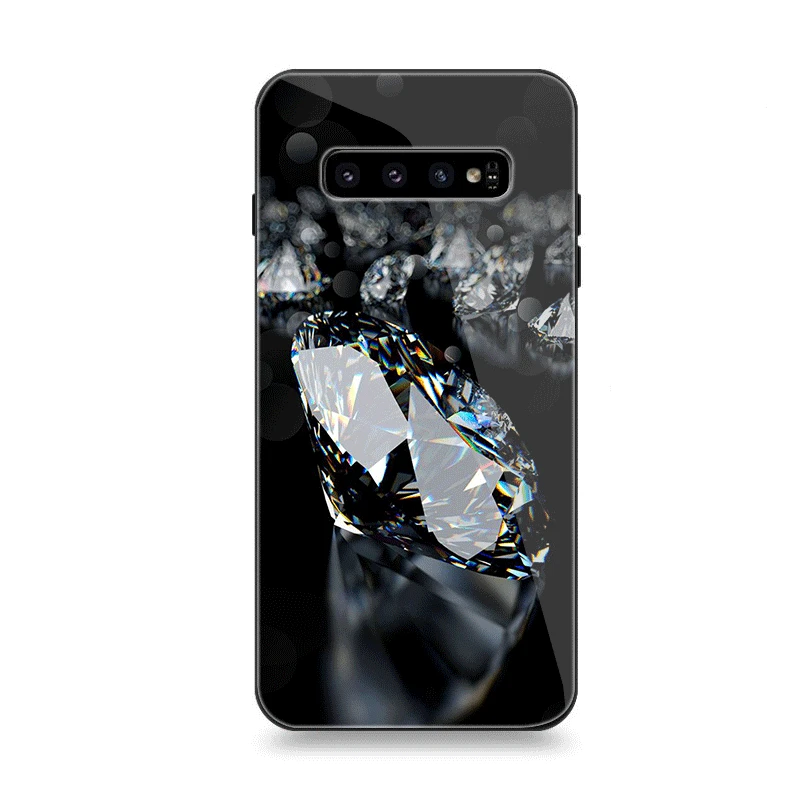 G6 Чехол для телефона Стекло для samsung A70 A50 A30 A40 A20 A60 A10 S7 край S8 S9 S10 Plus Note 8 9 чехол в виде красивого бриллианта розовым алмазом - Цвет: G6